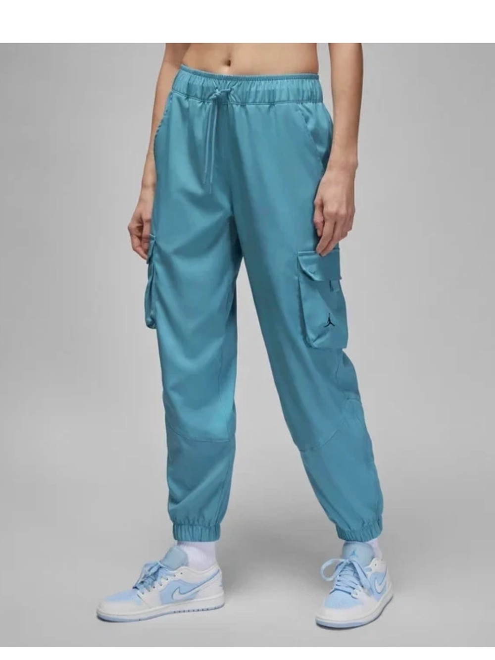 NWT Air Jordan Tunnel Pants Women's Medium Cargo Pockets Blue Jogger DQ4451-424
